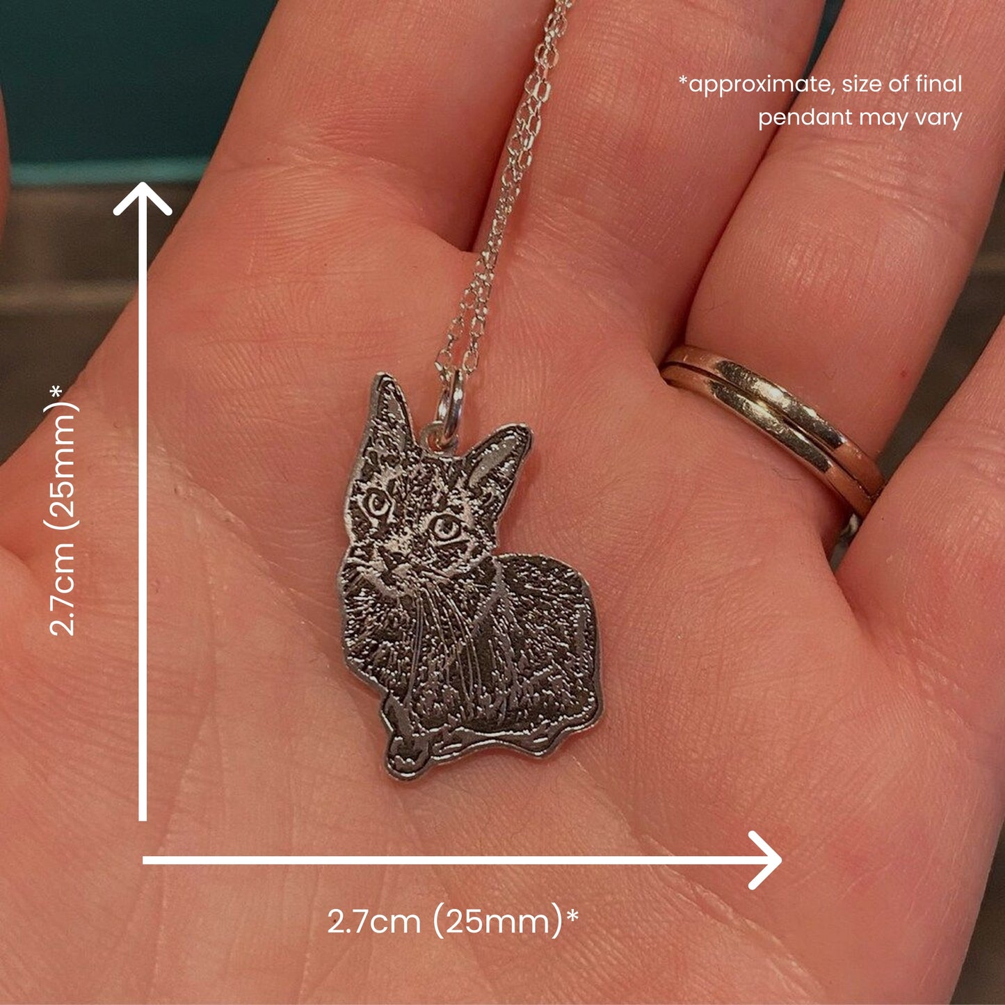 Custom-Made Kitty Charm - carry your kitty with you, forever