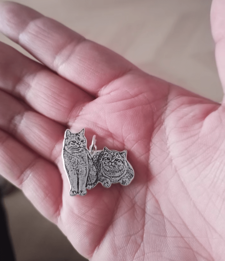 Custom-Made Kitty Charm - carry your kitty with you, forever