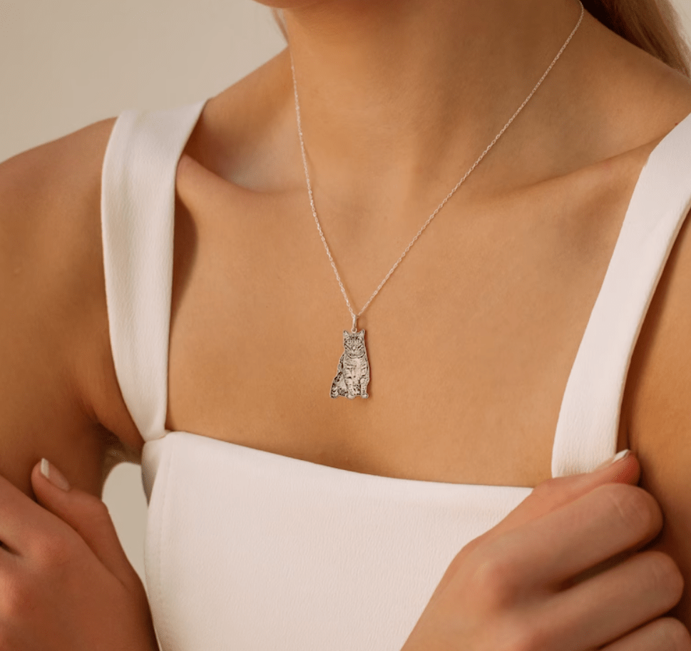 Custom-Made Kitty Charm - carry your kitty with you, forever