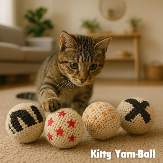 Ovillo de lana Kitty (paquete de 4)