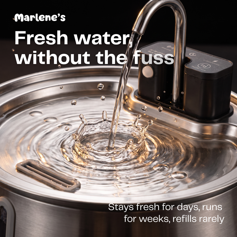 Wireless Stainless Steel Water Fountain