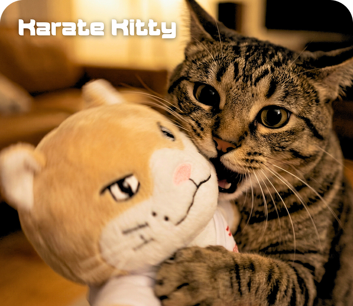 Cat Wrestling Puppet